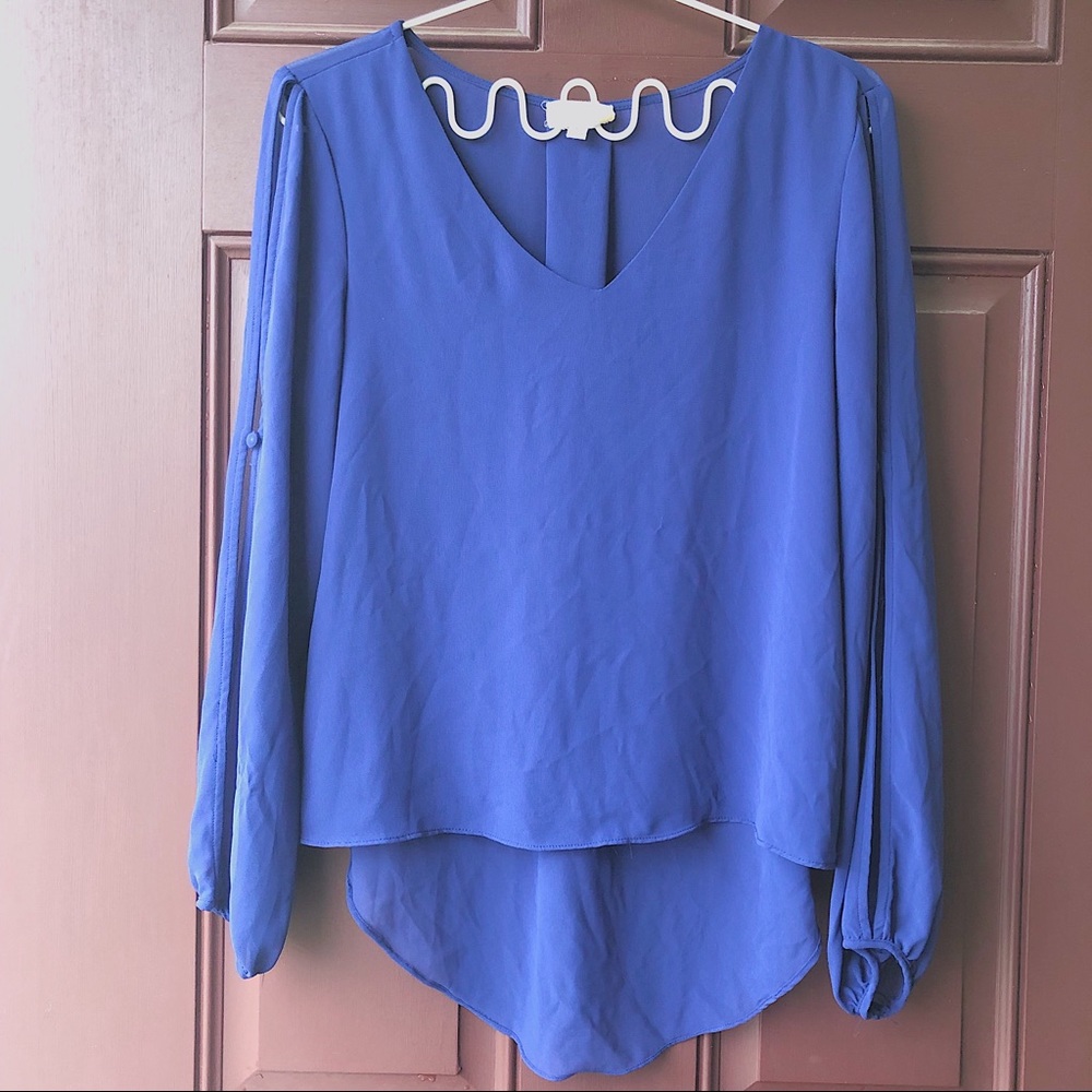 Anthropologie Lost April Chiffon Blouse